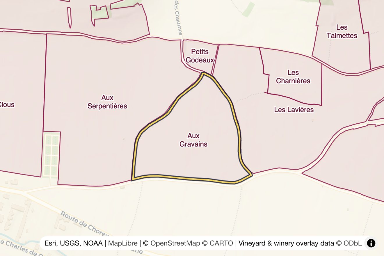 Map of Aux Gravains