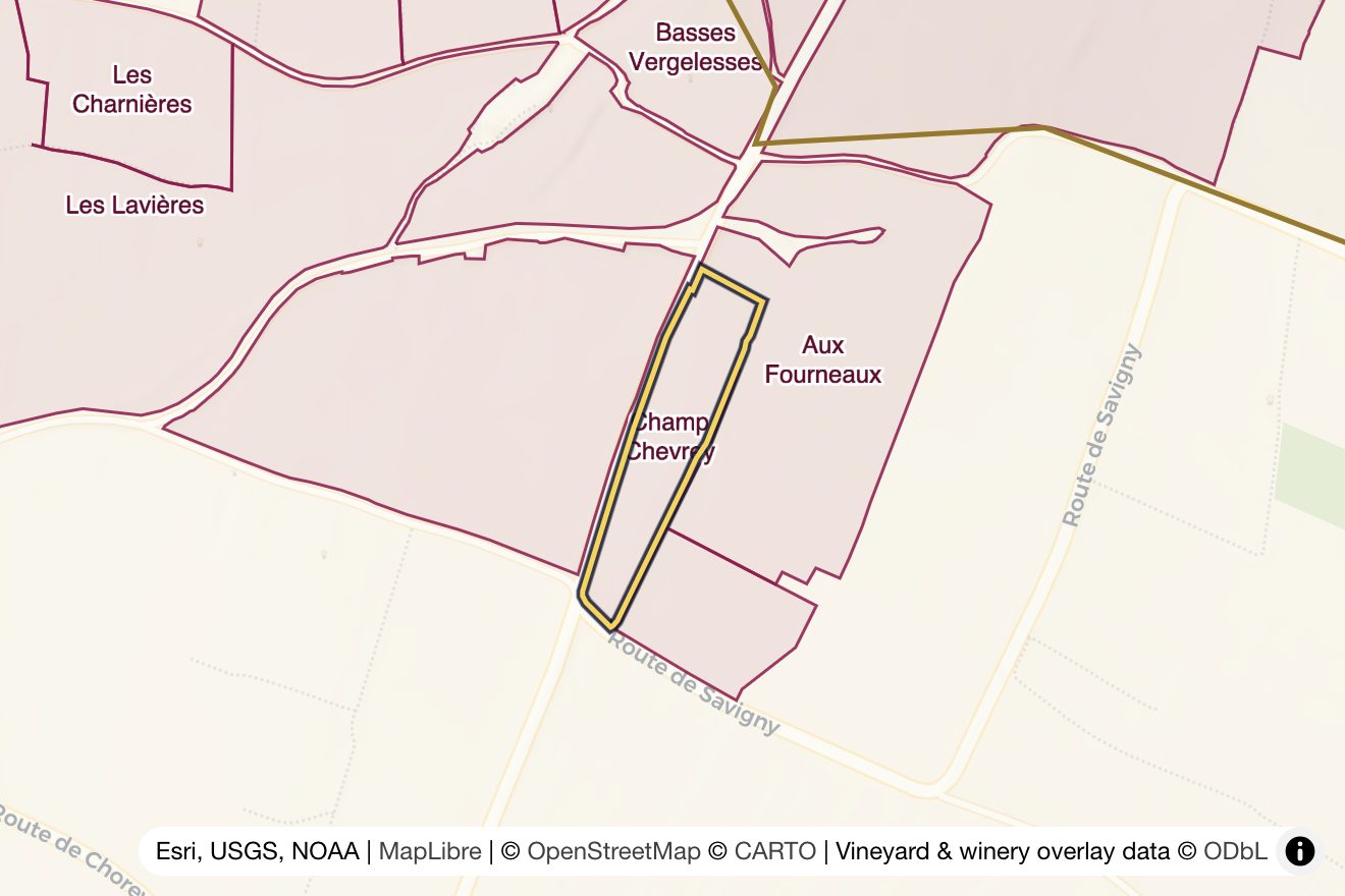 Map of Champ Chevrey