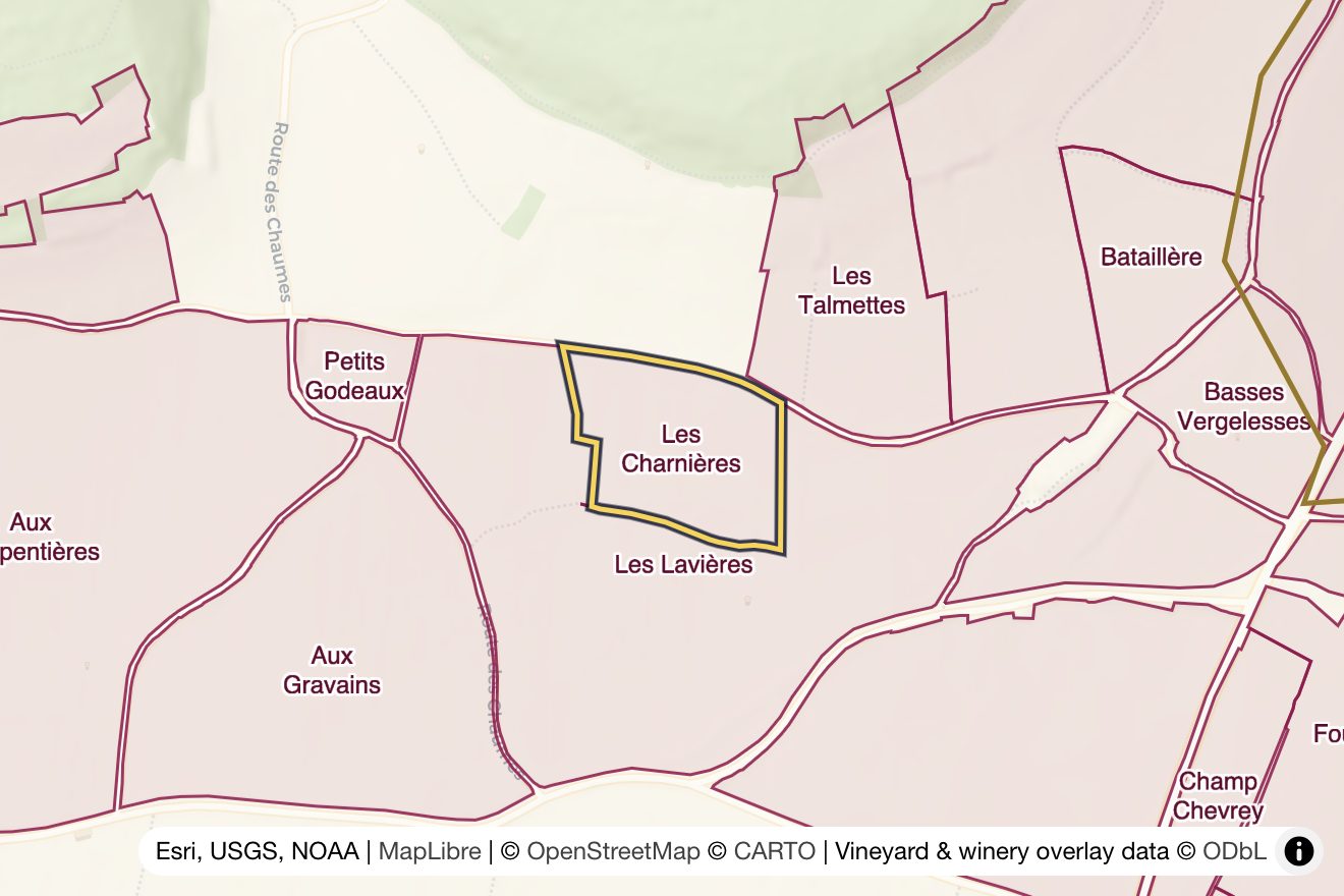 Map of Les Charnières
