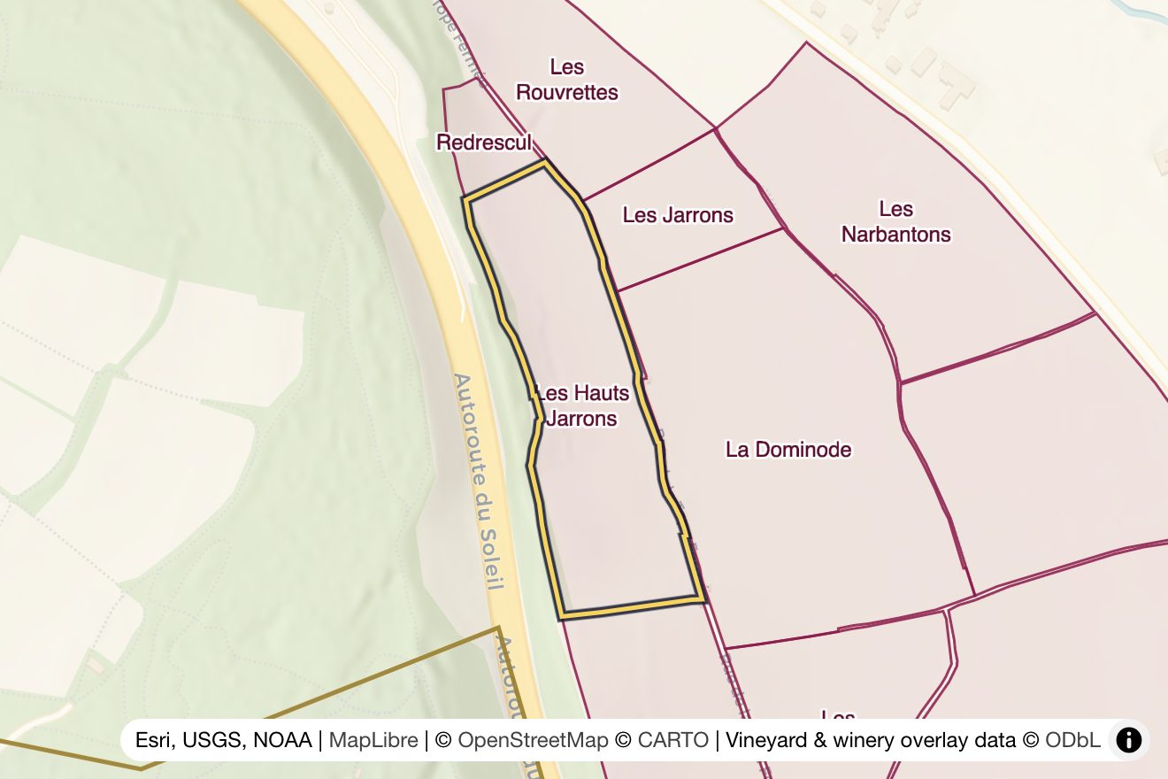 Map of Les Hauts Jarrons