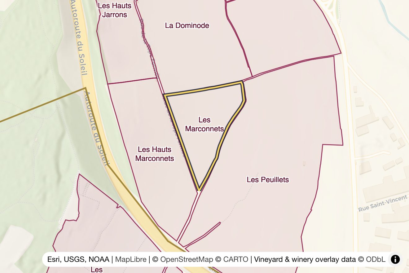 Map of Les Marconnets