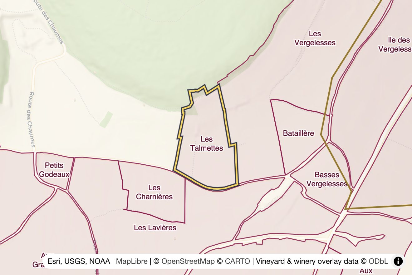 Map of Les Talmettes