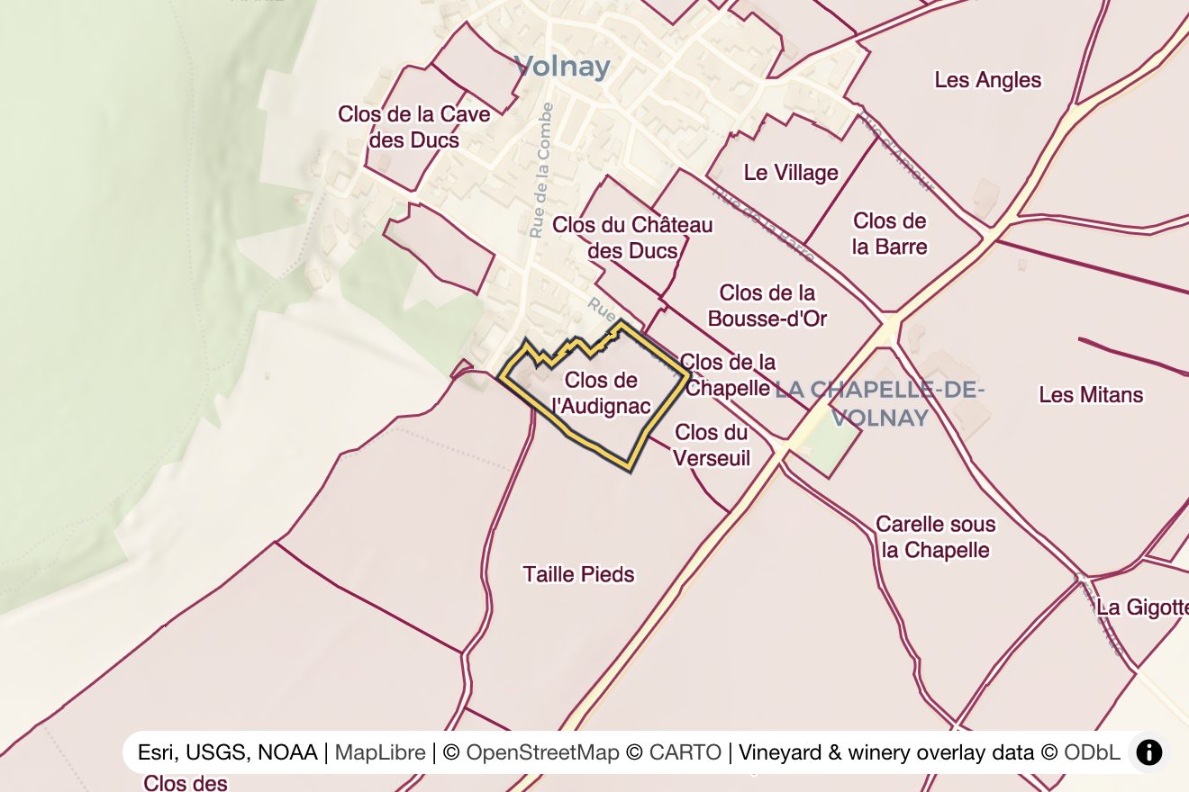 Map of Clos de l