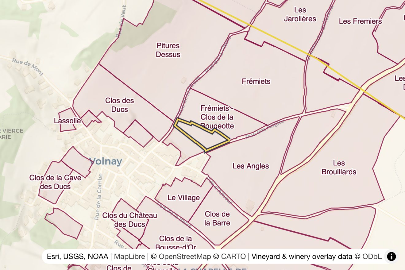Map of Clos de la Rougeotte