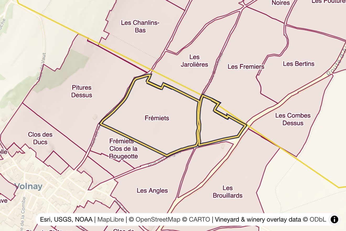 Map of Frémiets