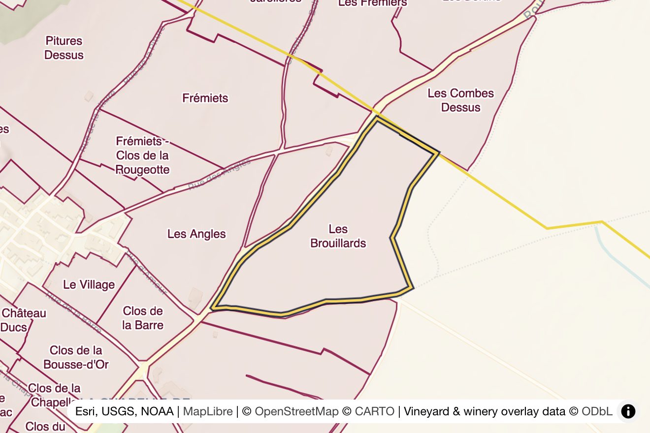 Map of Les Brouillards