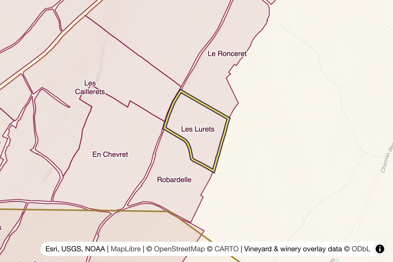 Map of Les Lurets