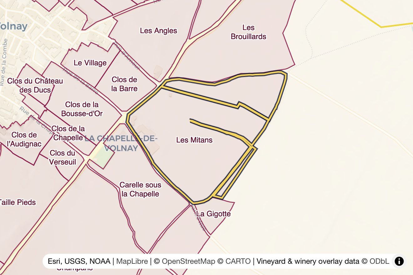 Map of Les Mitans