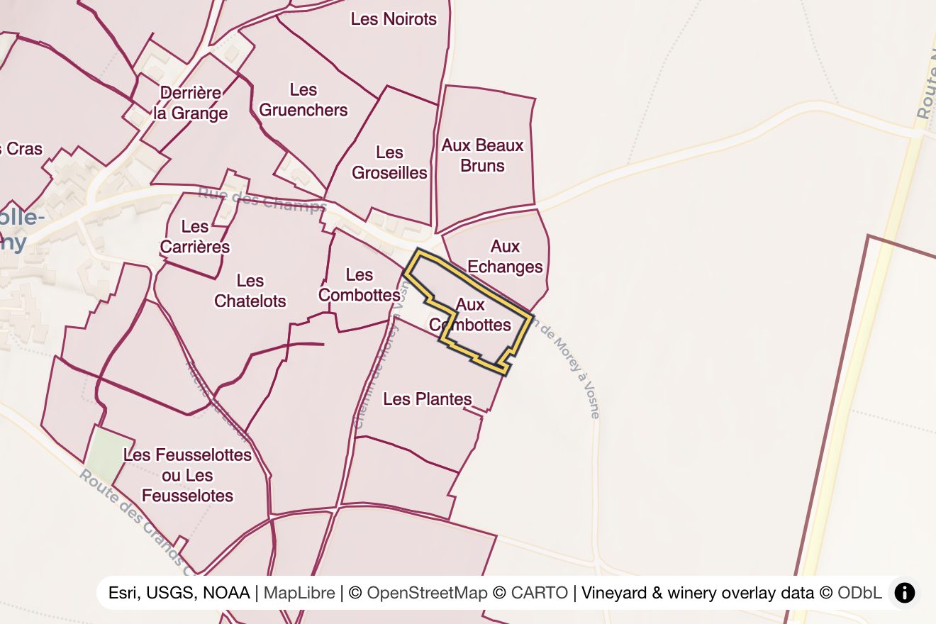 Map of Aux Combottes