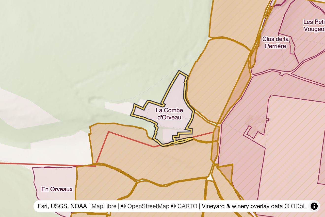 Map of La Combe d