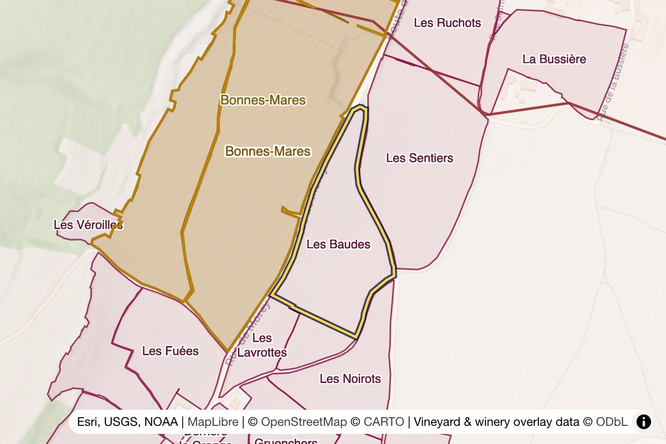 Map of Les Baudes