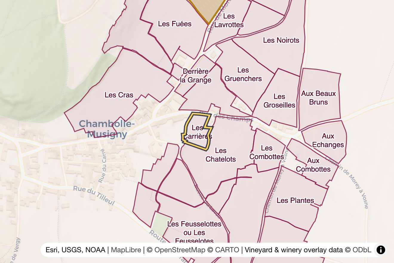Map of Les Carrières