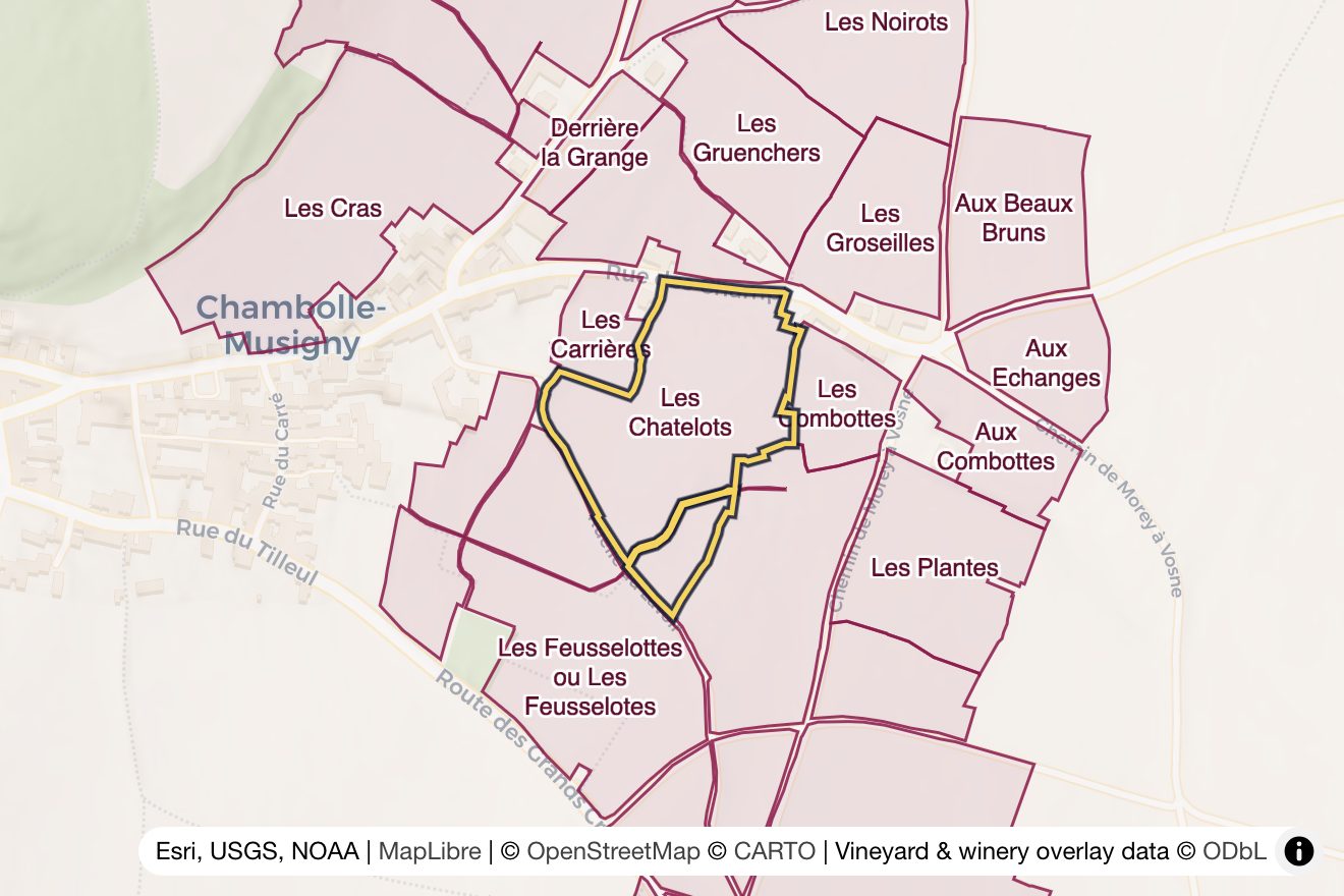 Map of Les Chatelots
