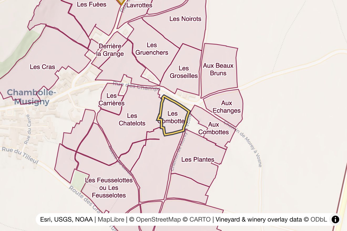 Map of Les Combottes