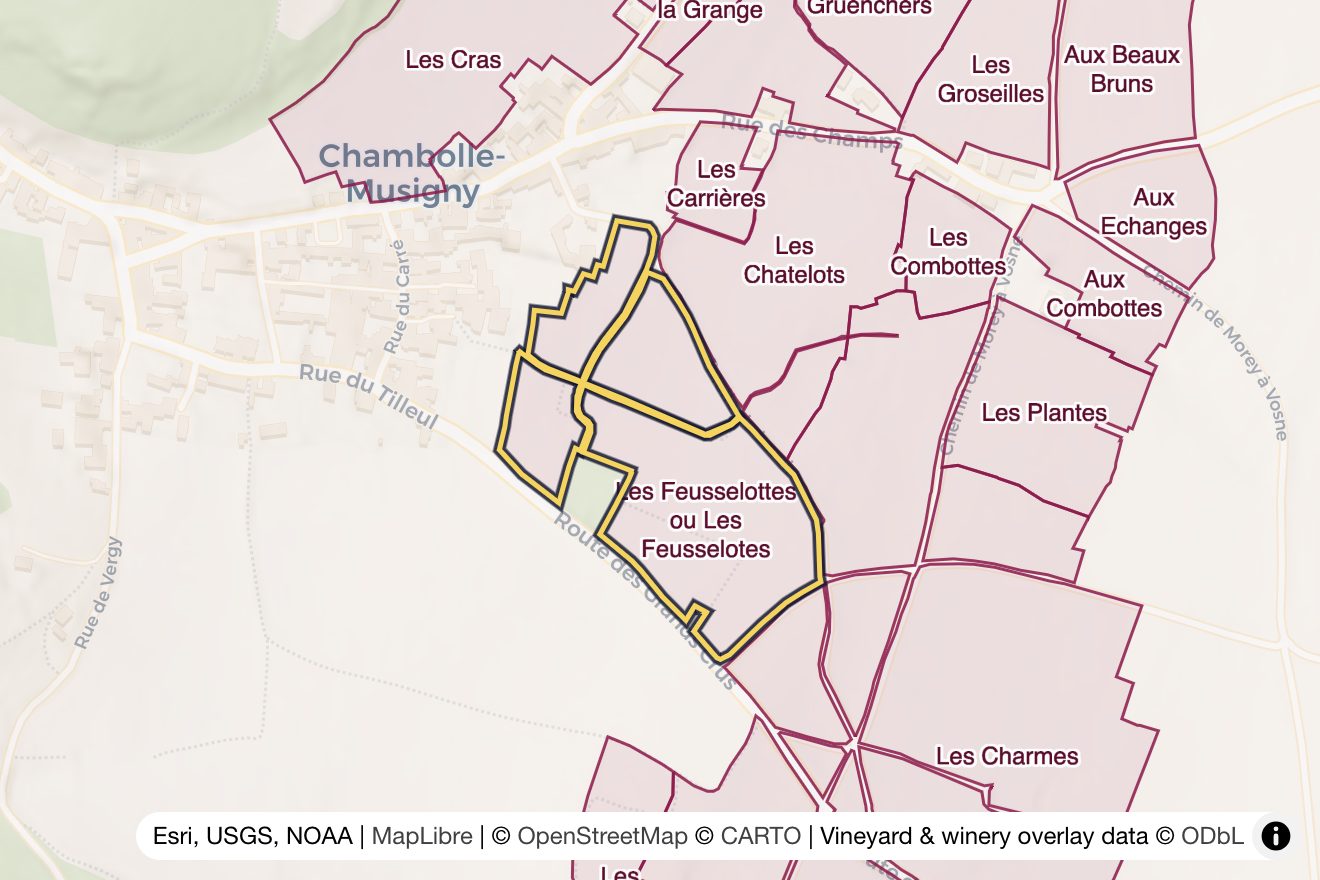 Map of Les Feusselottes