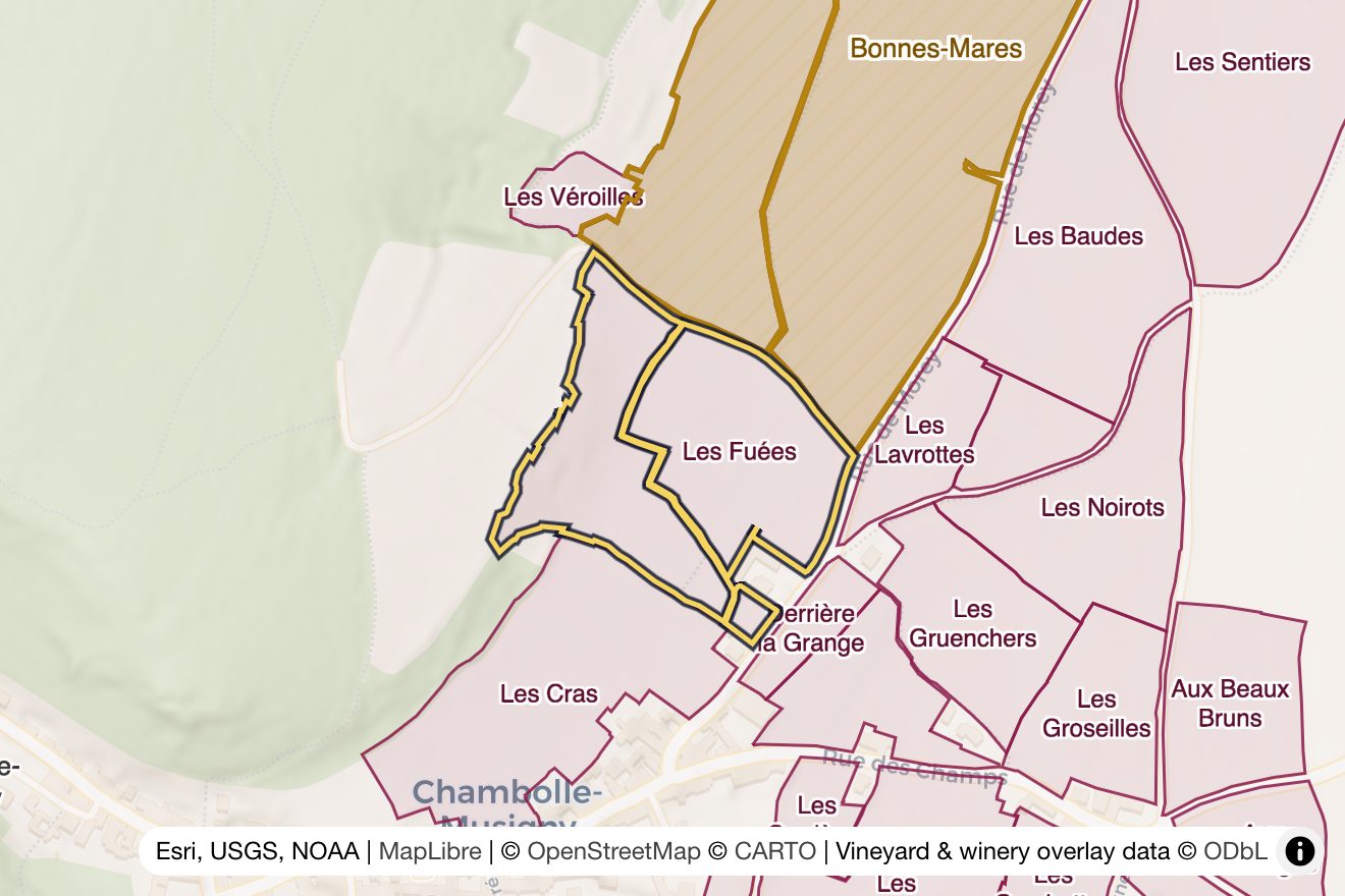 Map of Les Fuées