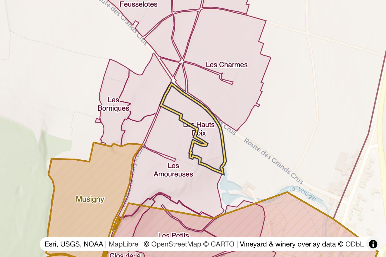 Map of Les Hauts Doix