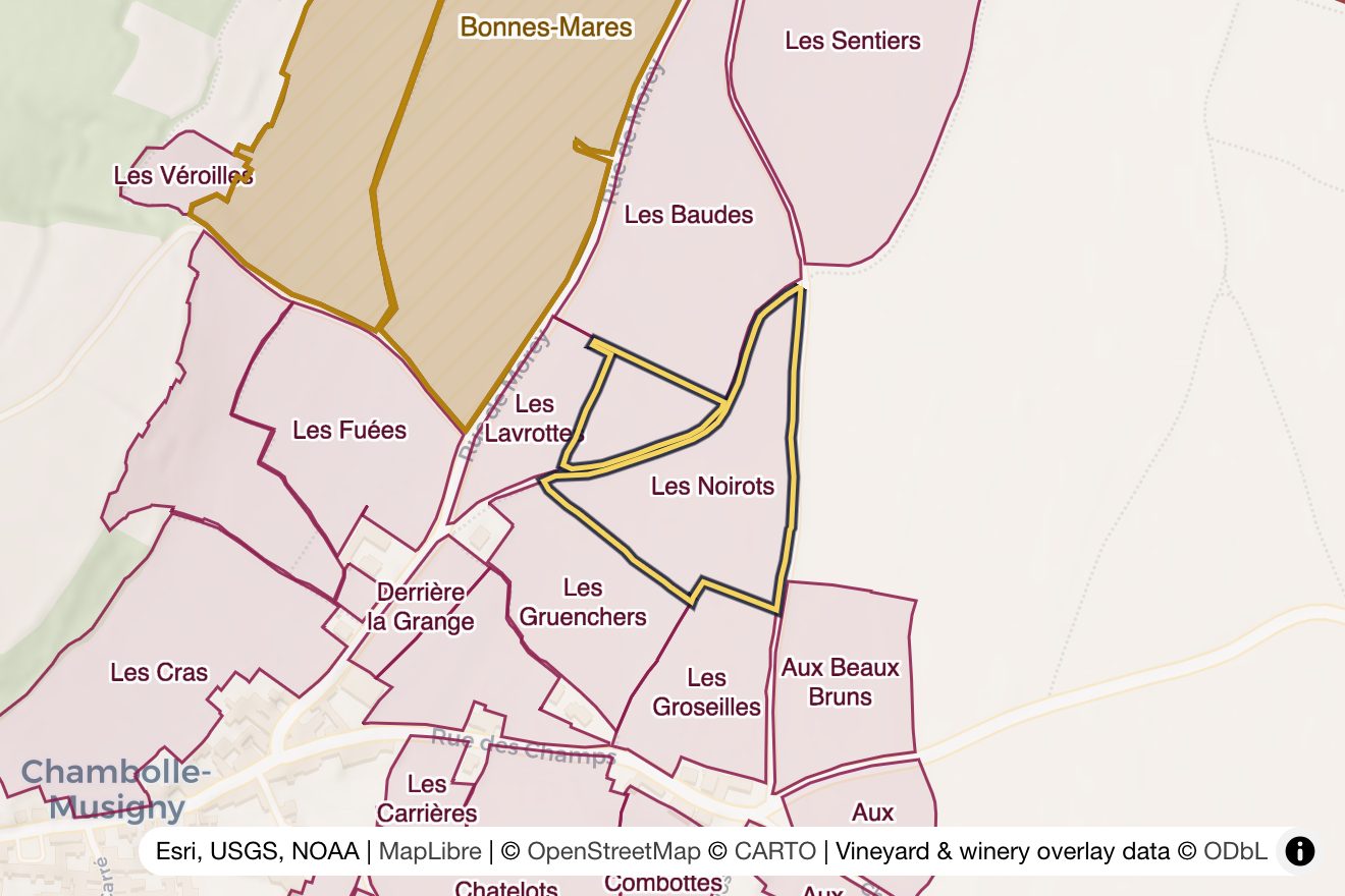 Map of Les Noirots