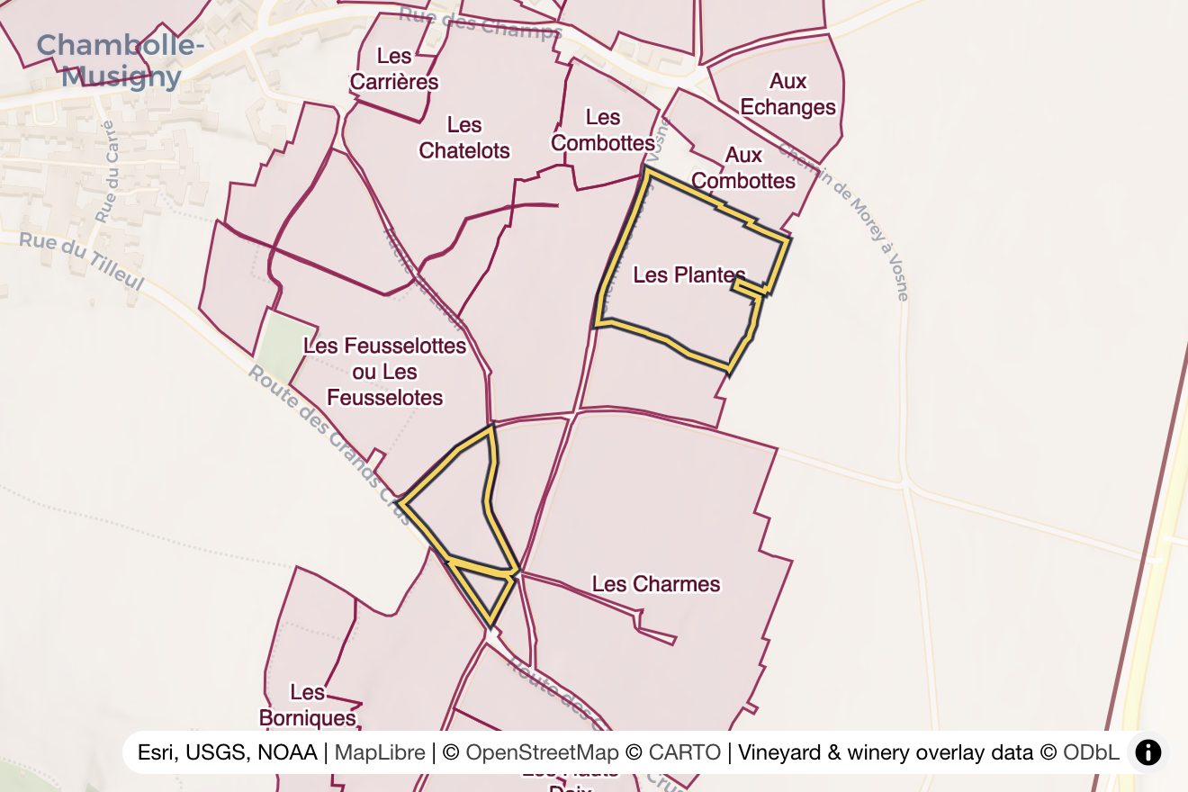 Map of Les Plantes