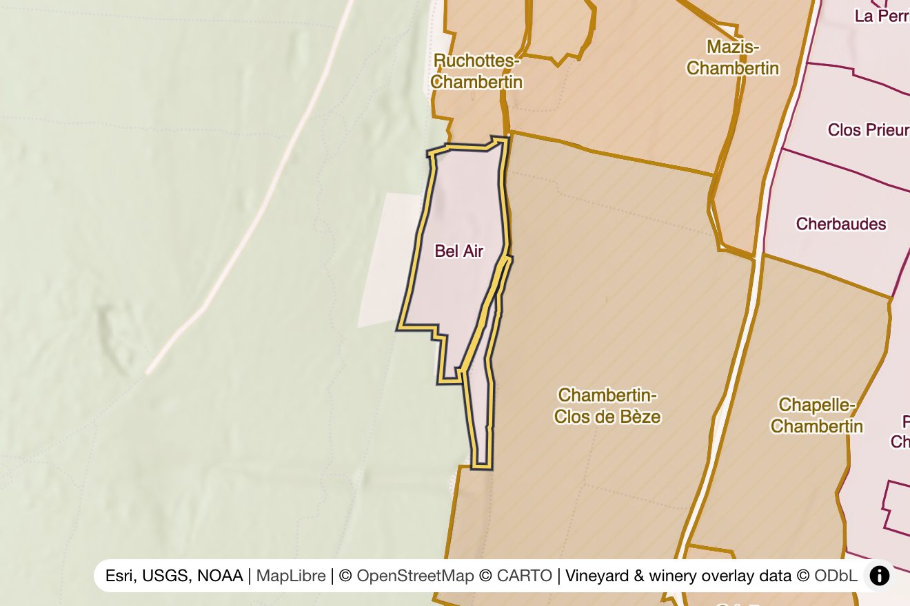 Map of Bel Air
