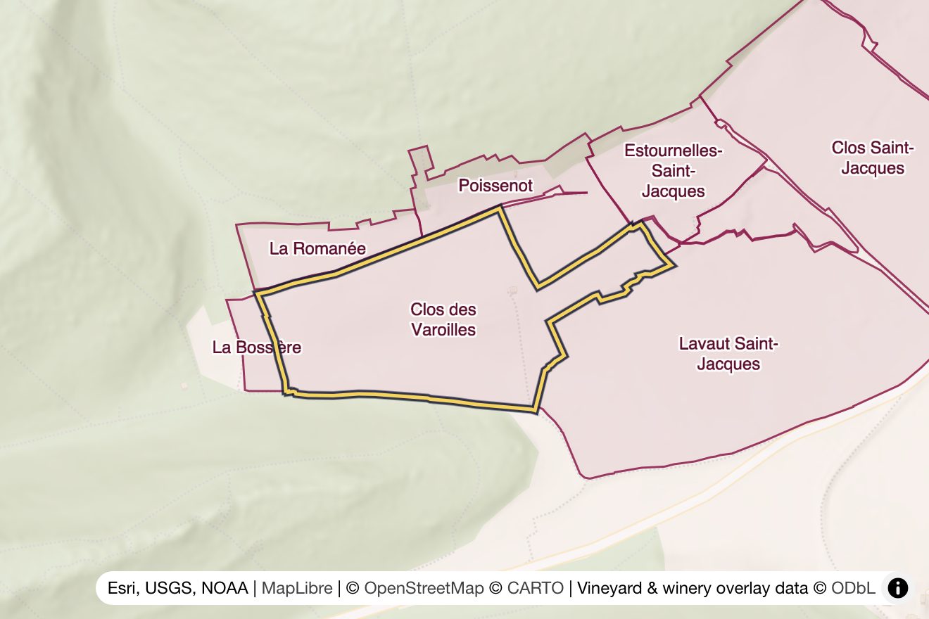 Map of Clos des Varoilles