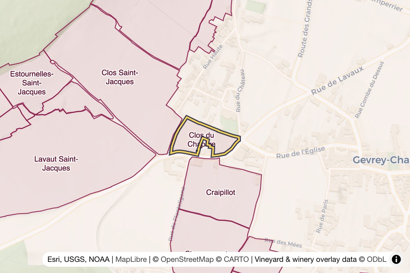 Map of Clos du Chapitre