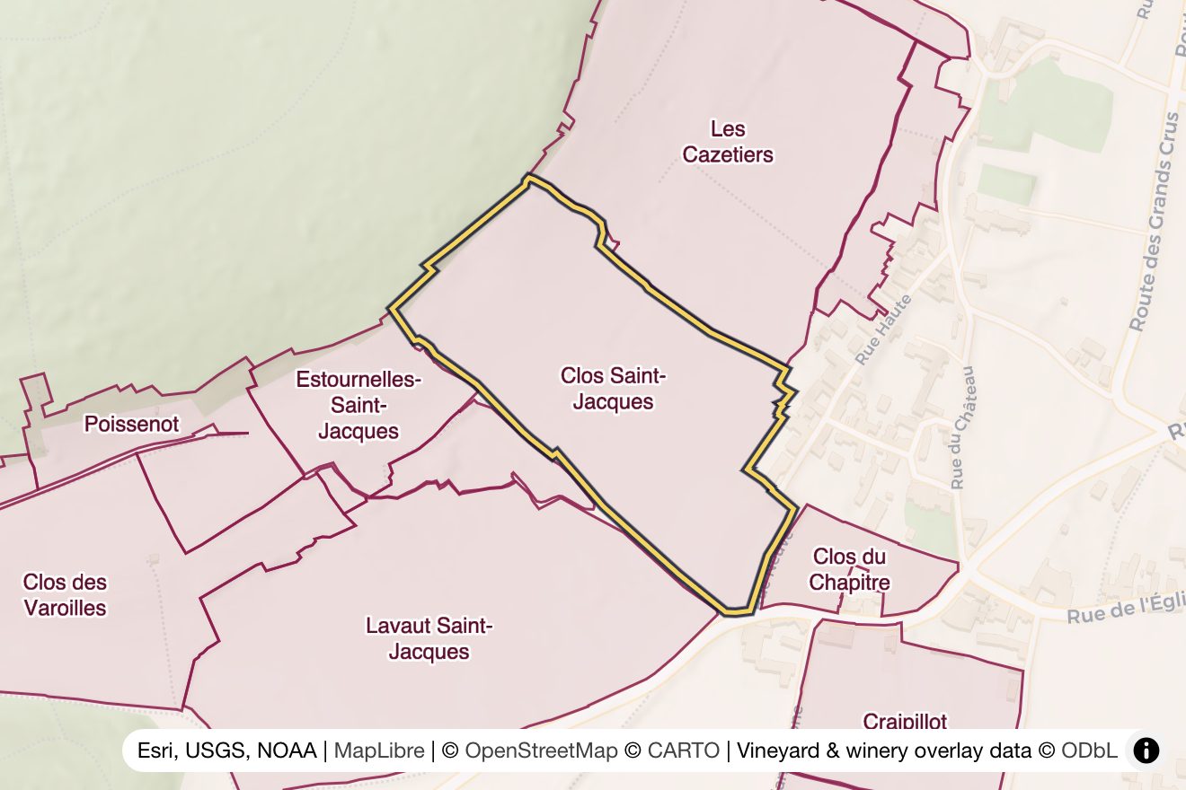 Map of Clos Saint-Jacques