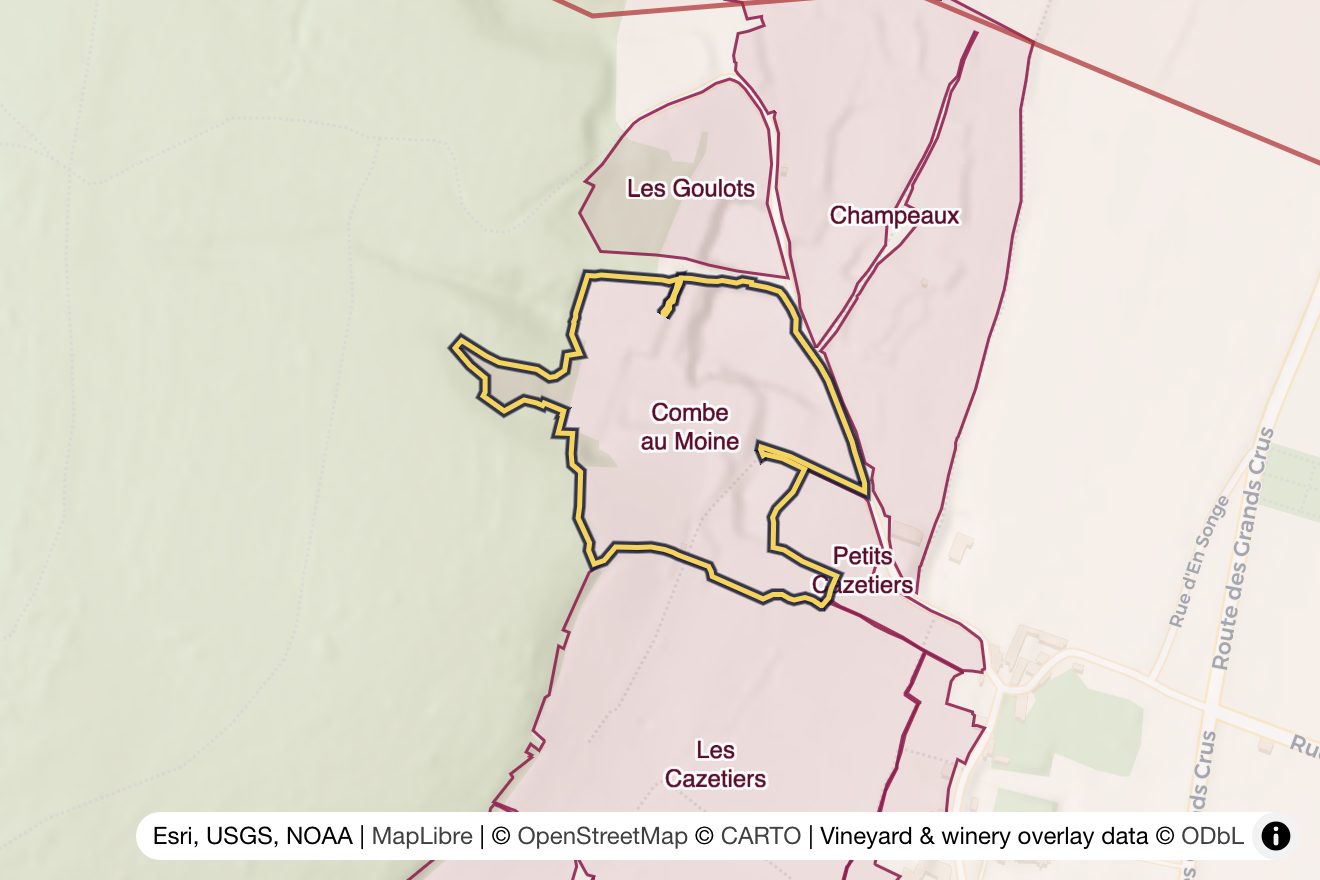 Map of Combe au Moine