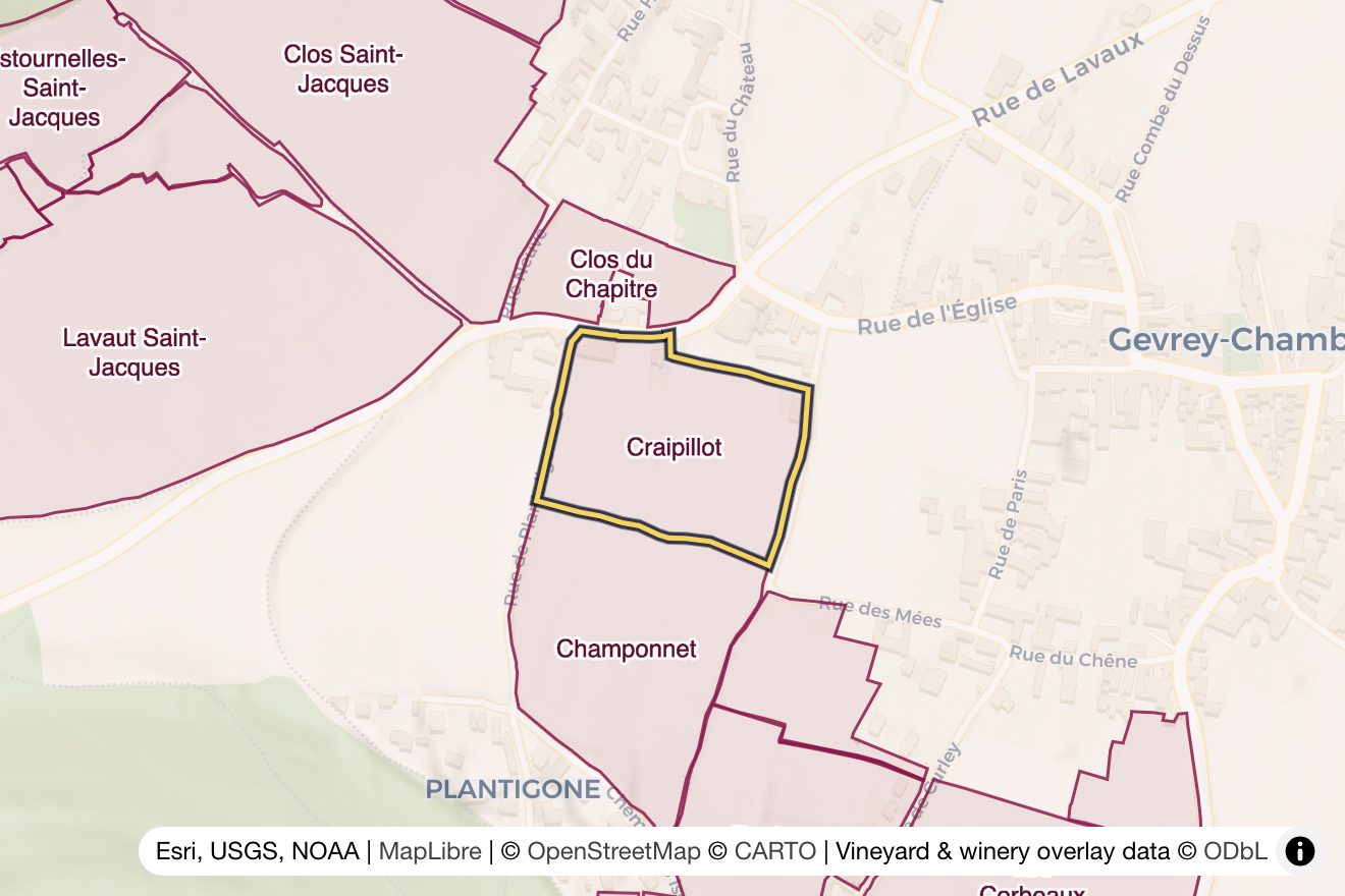 Map of Craipillot
