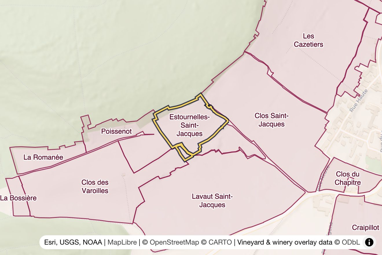 Map of Estournelles Saint-Jacques