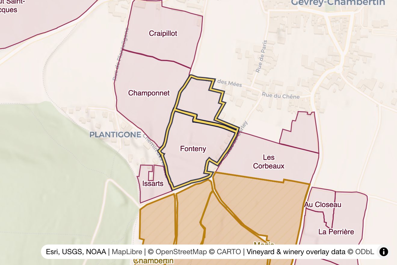 Map of Fonteny