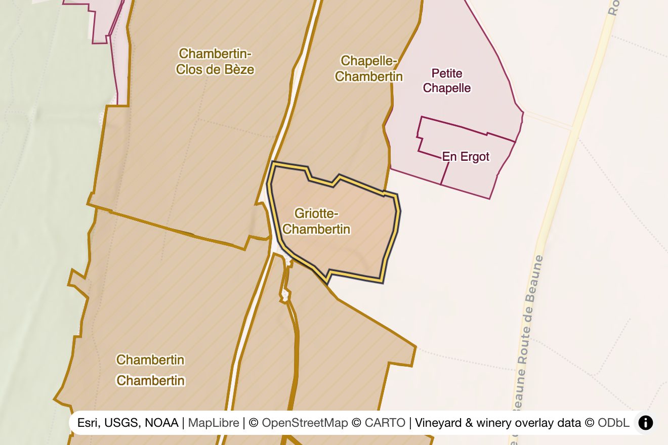 Map of Griotte-Chambertin