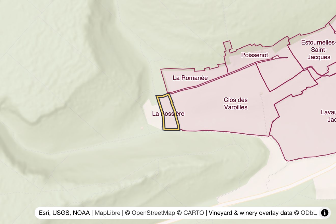 Map of La Bossière