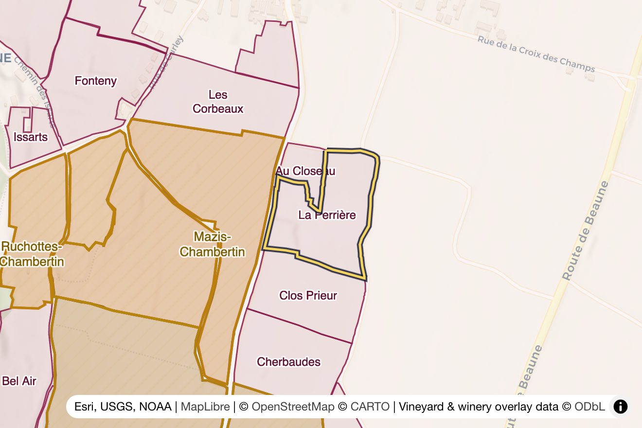 Map of La Perrière