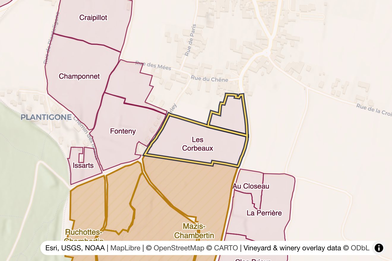 Map of Les Corbeaux