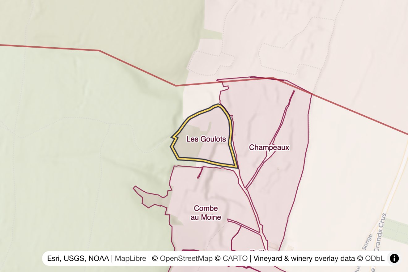 Map of Les Goulots
