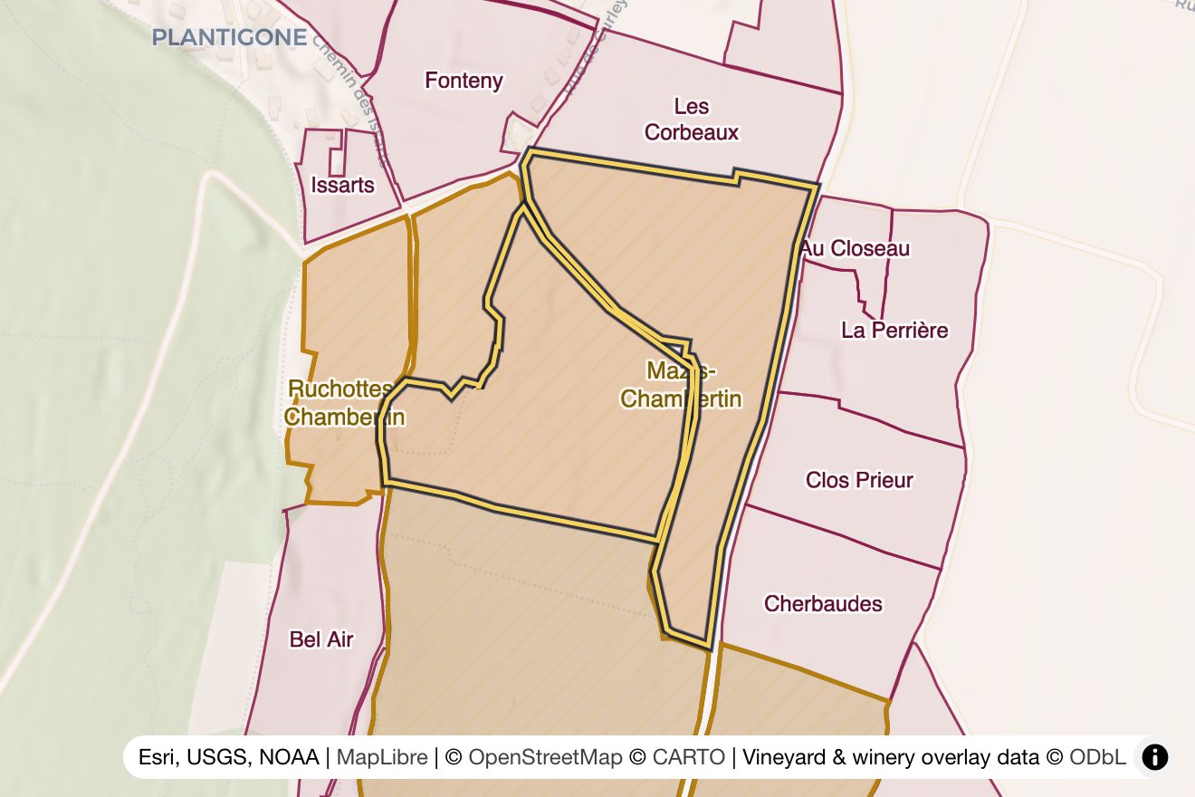 Map of Mazis-Chambertin