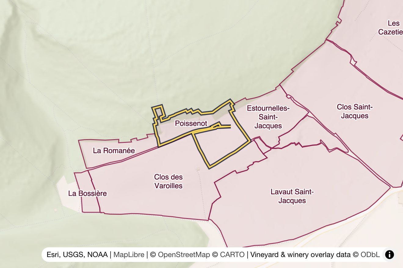 Map of Poissenot