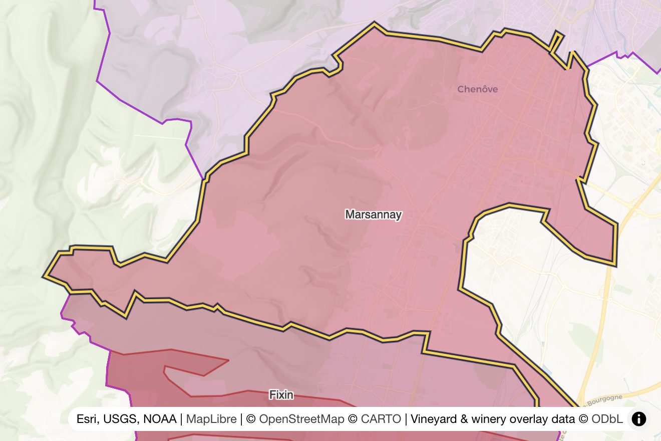Map of Marsannay