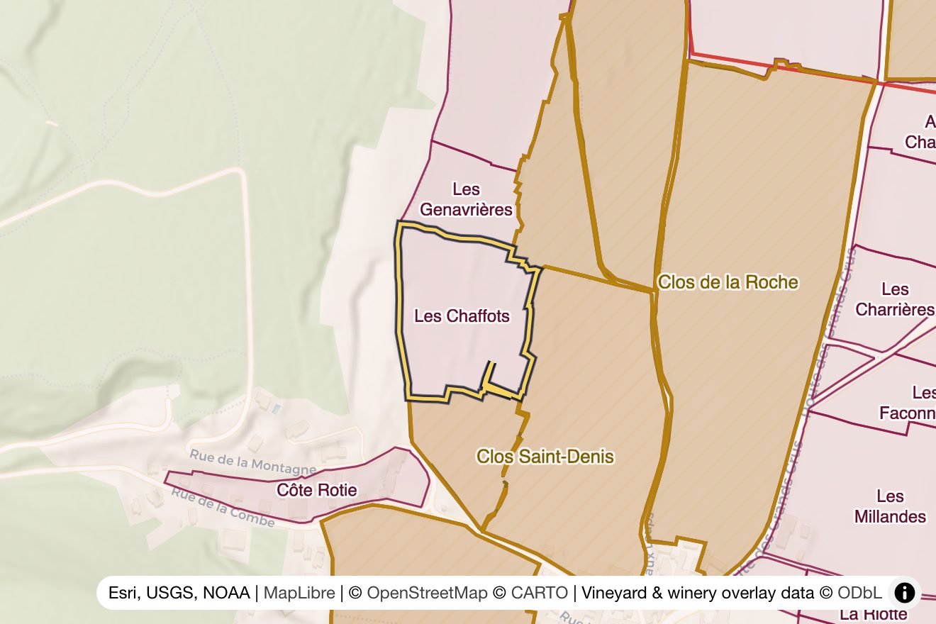 Map of Les Chaffots