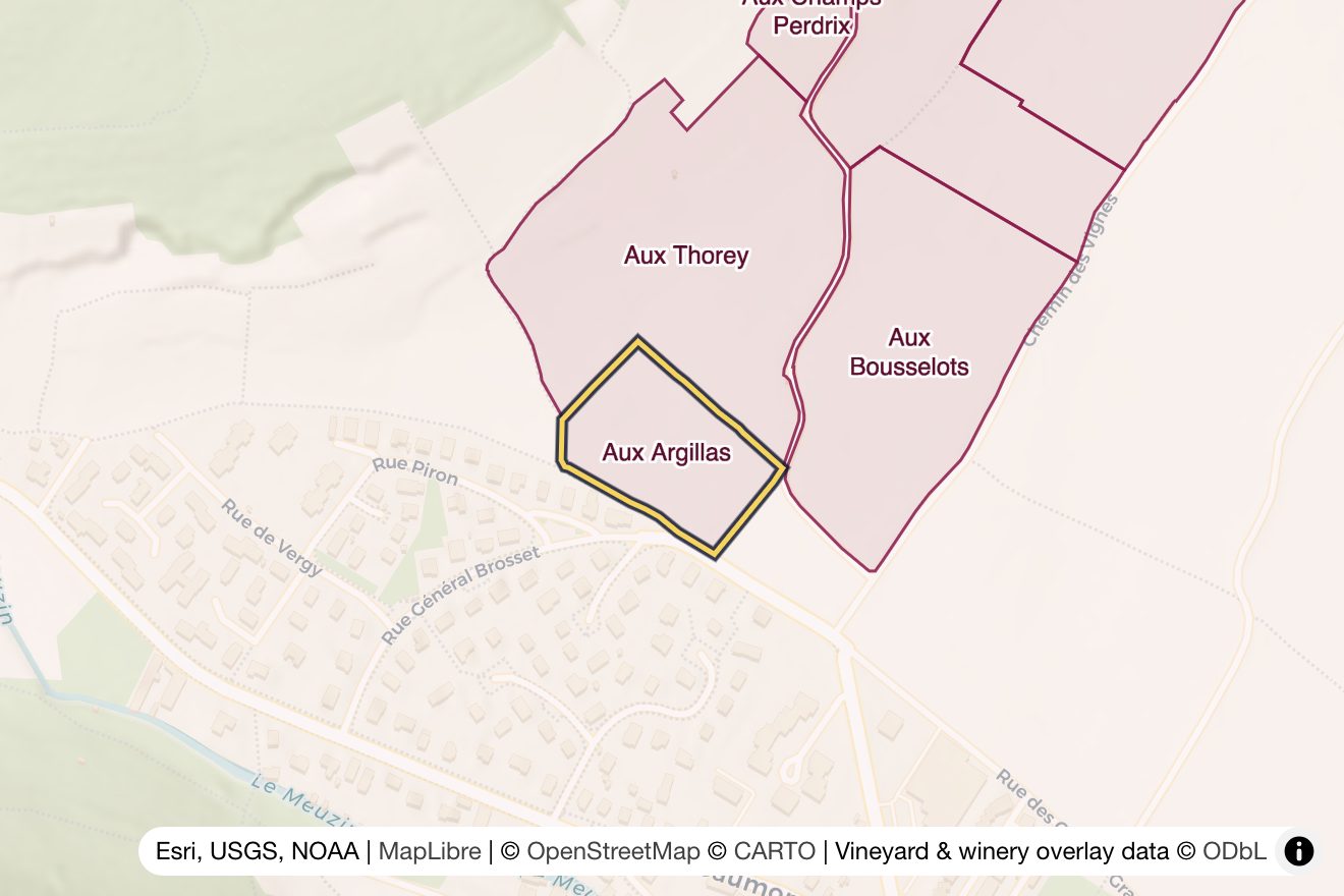 Map of Aux Argillas