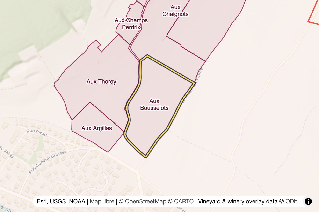 Map of Aux Bousselots