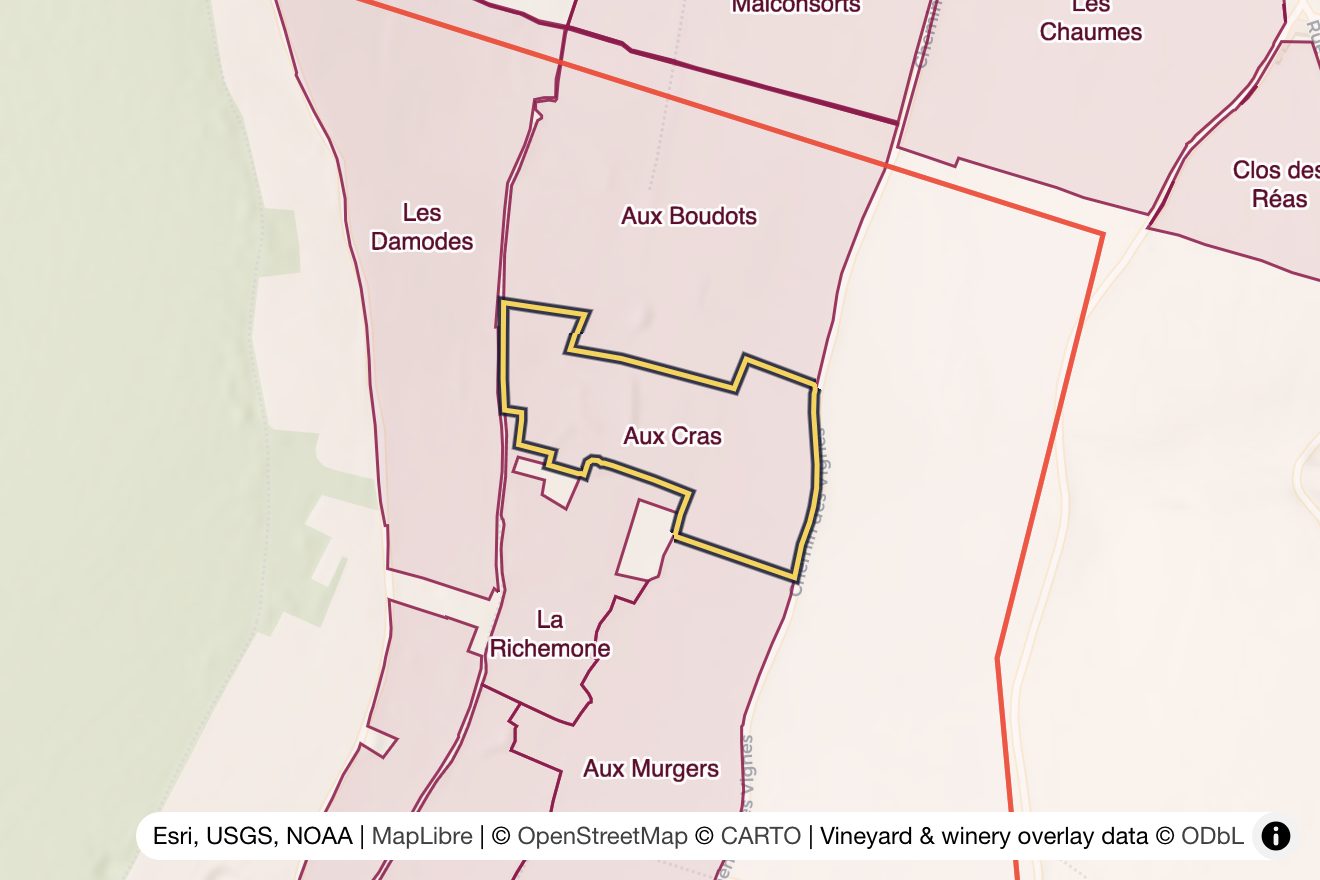 Map of Aux Cras