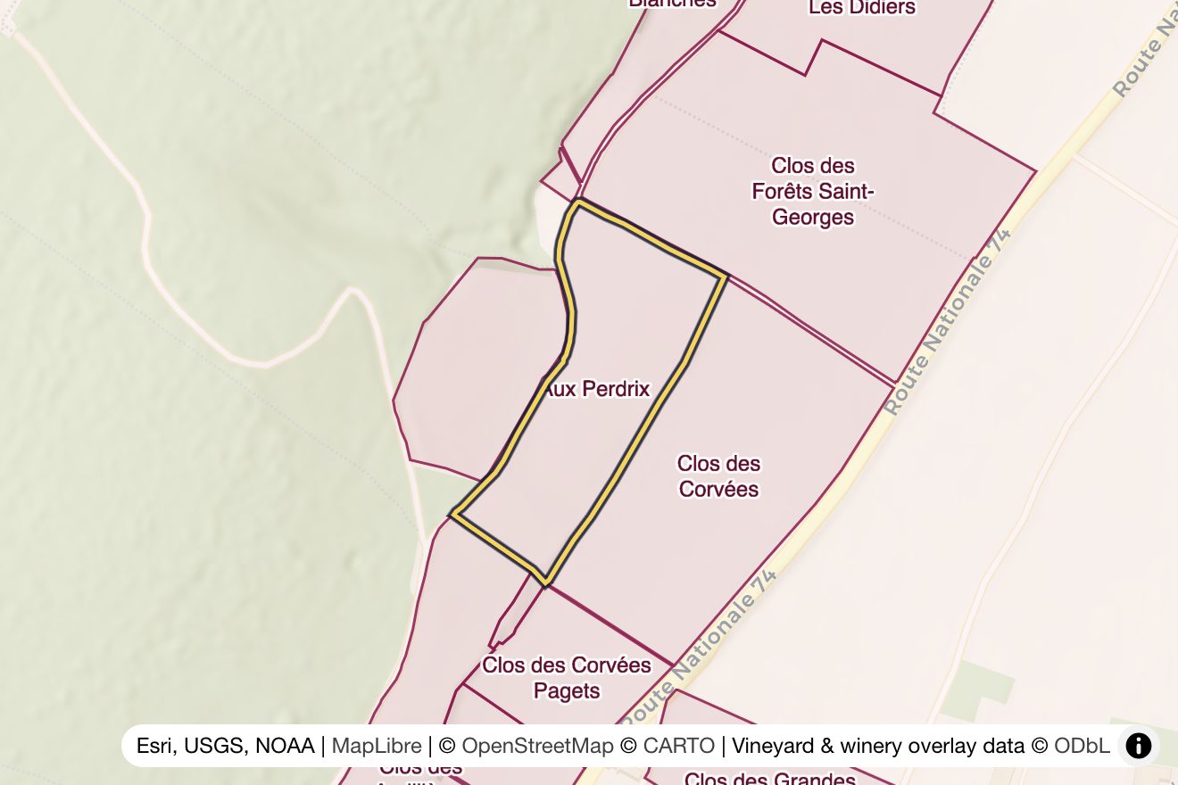 Map of Aux Perdrix