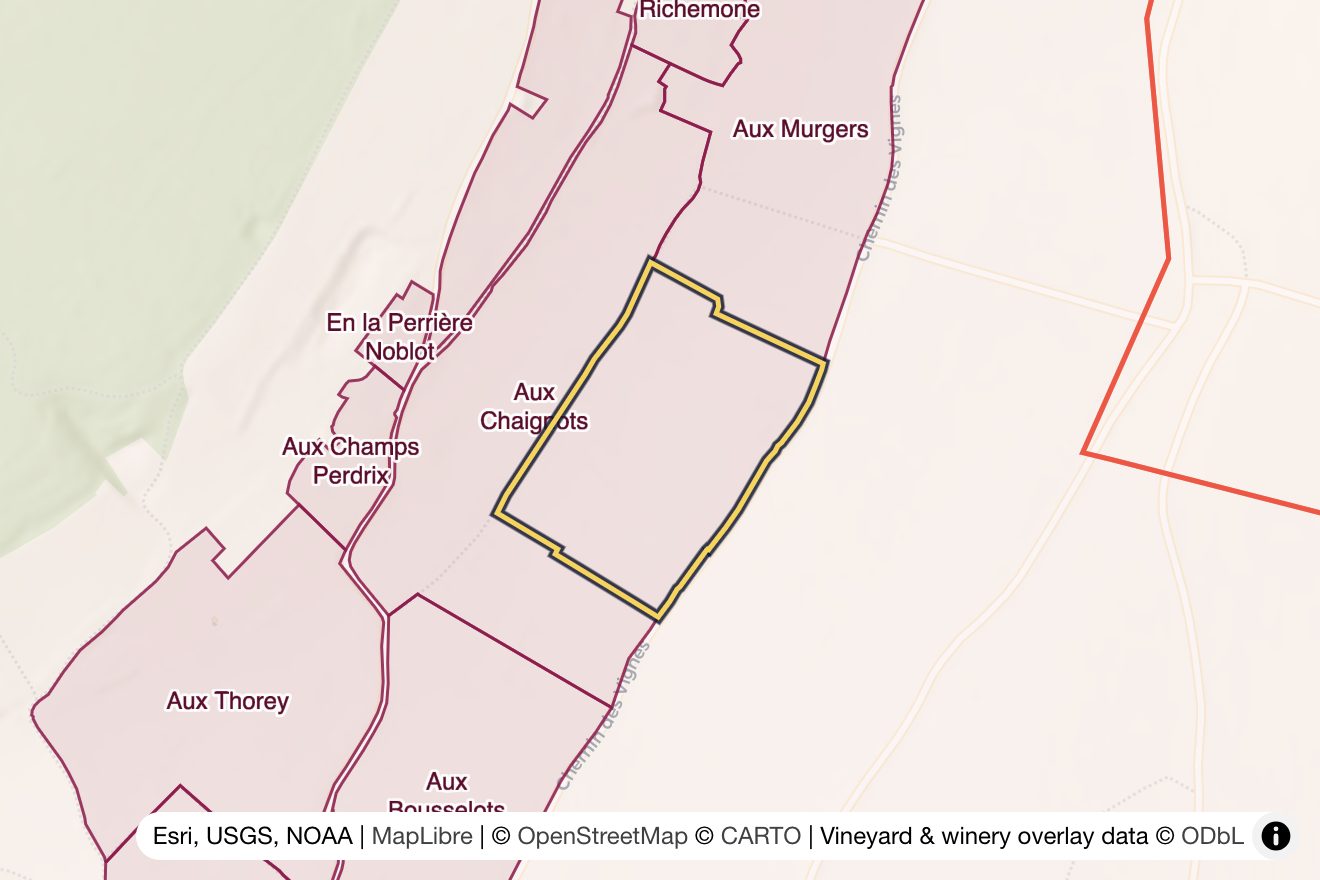 Map of Aux Vignerondes