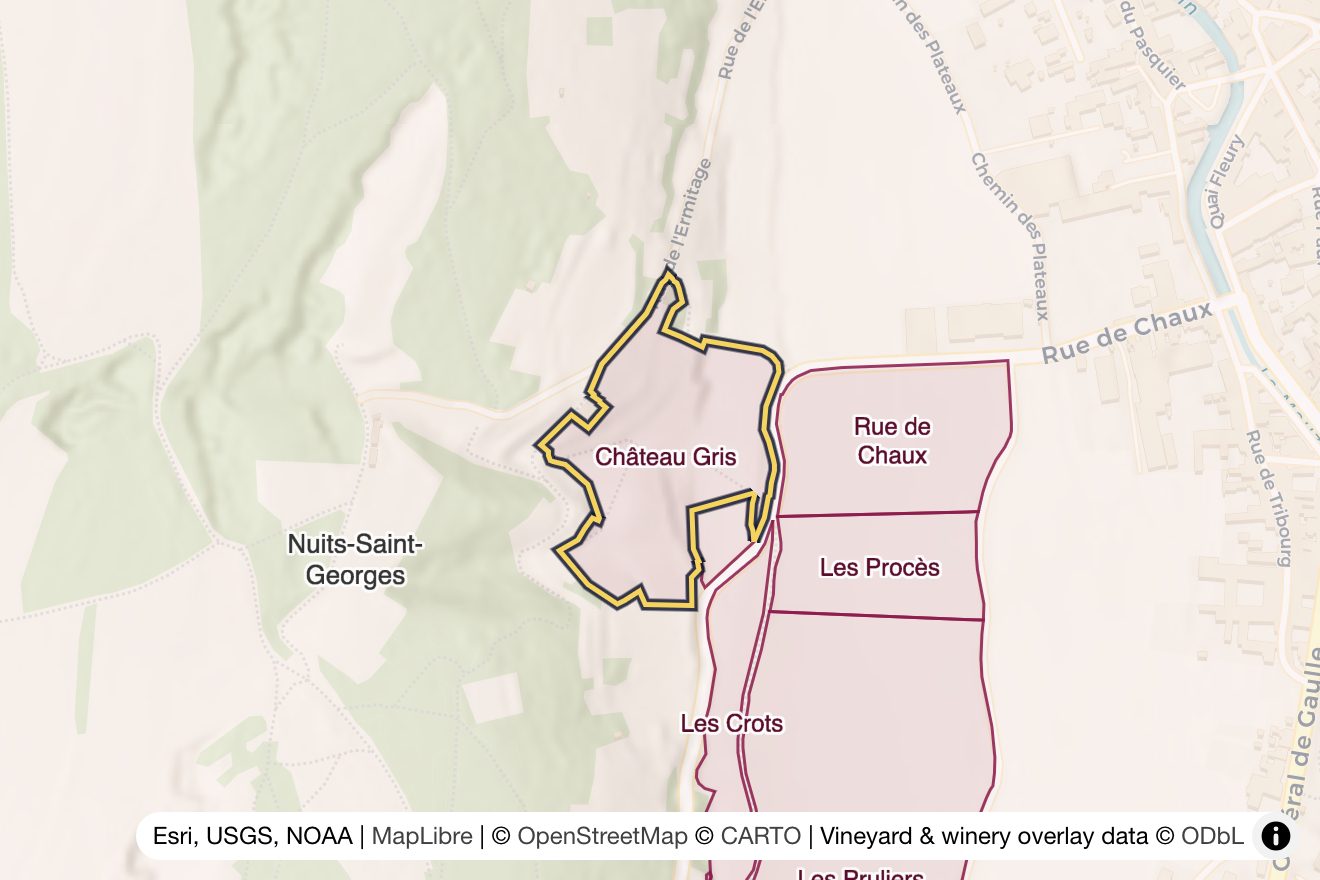 Map of Château Gris