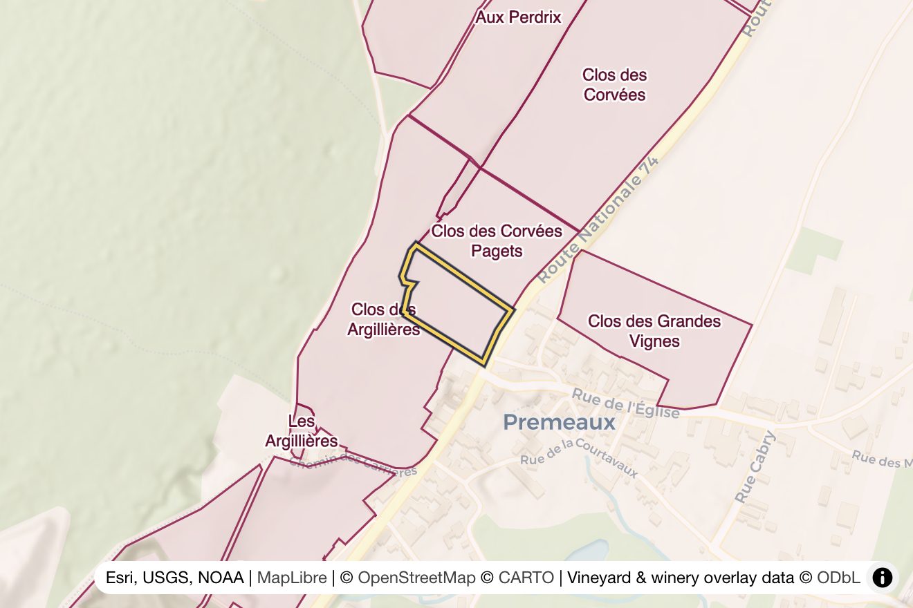 Map of Clos Saint-Marc