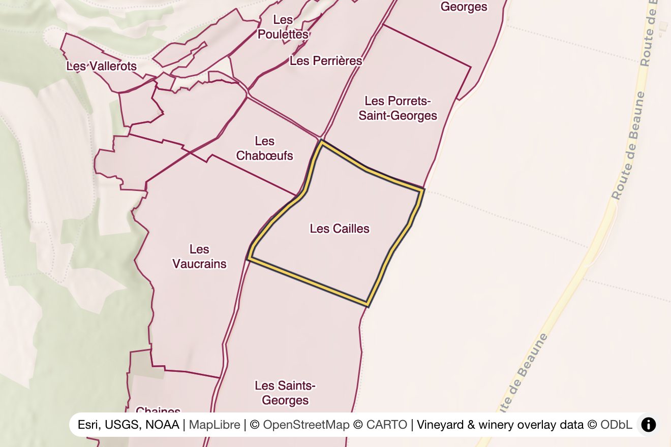Map of Les Cailles