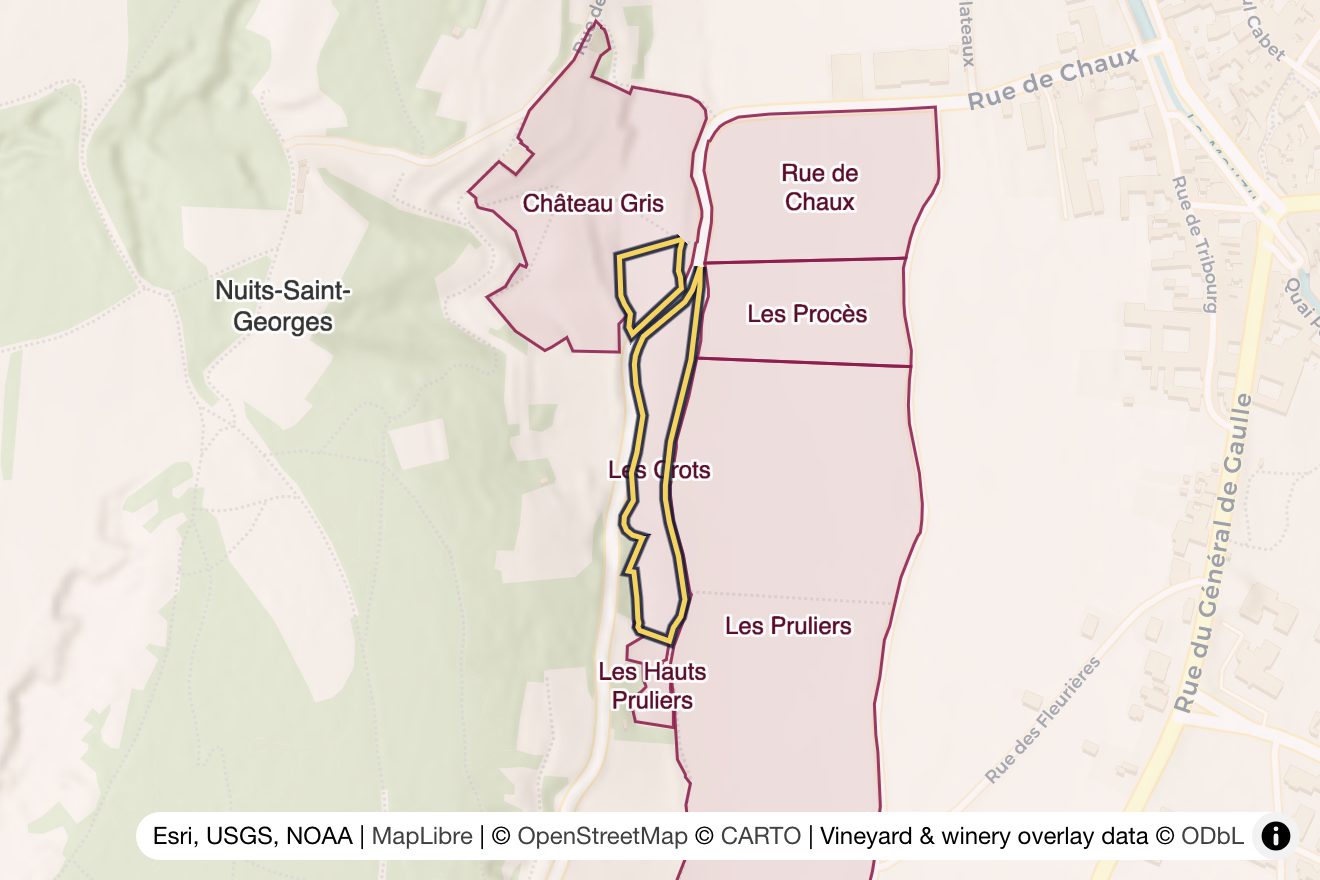 Map of Les Crots