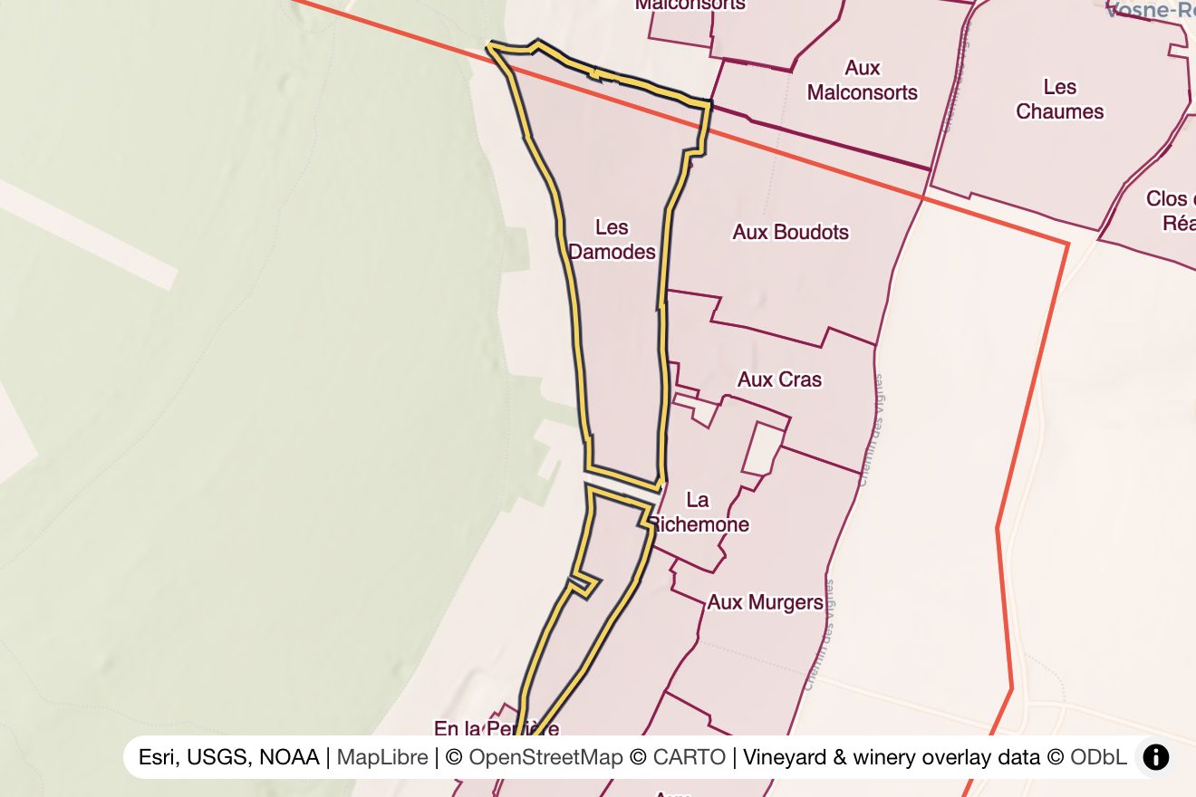 Map of Les Damodes